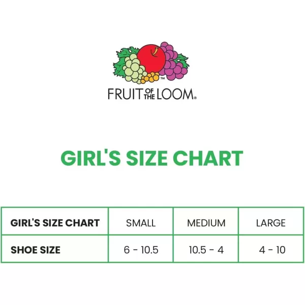 imageFruit of the Loom Girls Everyday No Show Socks 10 PackWhite
