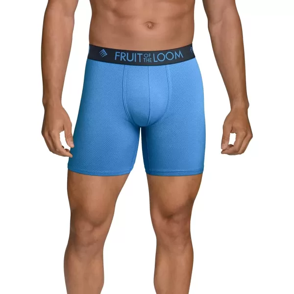 imageFruit of the Loom Mens Micro Mesh Boxer BriefsAssorted Print  Colors May Vary