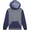 imageFruit of the Loom Boys Fleece Hoodie Sweatshirt Charcoal HeatherGhost Times Square Navy Stripe Small