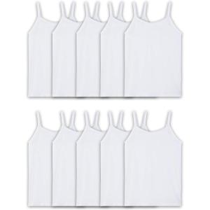 imageFruit of the Loom Girls Undershirts Camis ampamp TanksCami  10 Pack  White