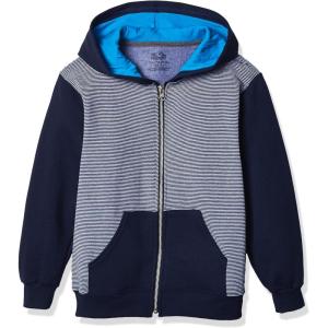 imageFruit of the Loom boys Fleece Sweatshirts Hoodies Sweatpants ampamp Joggers Shirt Full Zip  Navy Stripe Small US