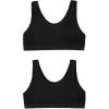 imageFruit of The Loom Girls Seamless Stretch Sports Bra Neon PinkBlack HueGrey Heather