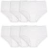 imageFruit of the Loom Girls Cotton Brief Underwear MultipackBrief  6 Pack  White