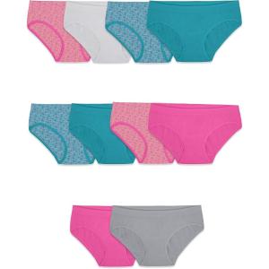 imageFruit of the Loom Girls Seamless Underwear MultipackHipster  10 Pack  Assorted