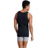 imageFruit of the Loom Mens Lightweight Active Cotton Blend Undershirts Tank  16 Pack  BlackGreyWhite Small
