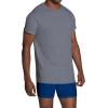 imageFruit of the Loom Mens Lightweight Active Cotton Blend UndershirtsCrew  8 Pack  BlackGrey