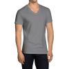 imageFruit of the Loom Mens Lightweight Active Cotton Blend UndershirtsVneck  8 Pack  BlackGrey