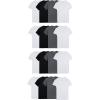 imageFruit of the Loom Mens Lightweight Active Cotton Blend Undershirts Crew  16 Pack  BlackGreyWhite Small