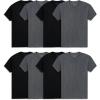 imageFruit of the Loom Mens Lightweight Active Cotton Blend UndershirtsCrew  8 Pack  BlackGrey