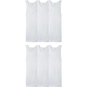 imageFruit of the Loom Mens Sleeveless Tag Free Moisture Wicking Tank AShirt6 Pack  White