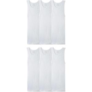 imageFruit of the Loom Mens Sleeveless Tag Free Moisture Wicking Tank AShirtBig Man  6 Pack  White