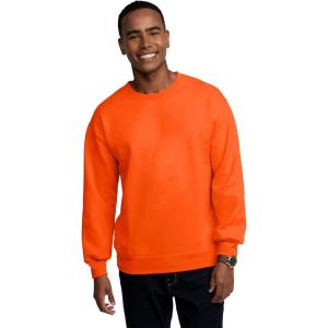 imageFruit of the Loom Mens Moisture Wicking Eversoft Fleece SweatshirtSafety Orange