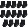 imageFruit of the Loom Baby 14Pack Grow ampamp Fit Flex Zones Cotton Stretch Socks  Unisex Girls BoysBlack