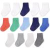 imageFruit of the Loom Baby 14Pack Grow ampamp Fit Flex Zones Cotton Stretch Socks  Unisex Girls BoysBlue