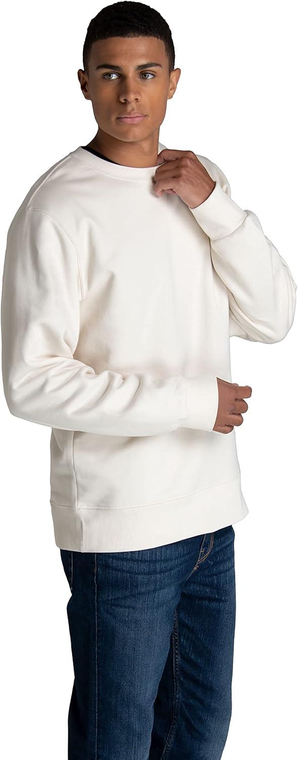 imageFruit of the Loom Mens Crafted Comfort Fleece Crewneck Sweatshirts ampamp Pullover Hoodies Super Soft Cotton Blend Sizes S2X Sweet Cream Medium