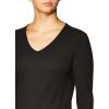 imageFruit of the Loom womens Micro Waffle Thermal VneckBlack