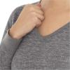 imageFruit of the Loom womens Micro Waffle Thermal VneckSmoke Heather