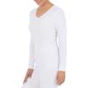 imageFruit of the Loom womens Micro Waffle Thermal VneckWhite