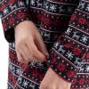 imageFruit of the Loom Womens Flannel Sleep ShirtFair Isle Black