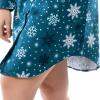 imageFruit of the Loom Womens Flannel Sleep ShirtSnowflake