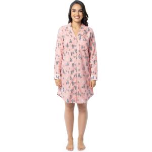 imageFruit of the Loom Womens Flannel Sleep ShirtSnowy Trees