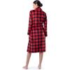 imageFruit of the Loom Womens Fleece RobeBuffalo Check