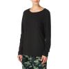 imageFruit of the Loom Womens Sueded Jersey Crew Top and Fleece Pant Sleep SetBlackGreen Camo