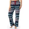 imageFruit of the Loom Womens Sueded Jersey Crew Top and Fleece Pant Sleep SetRedWinter Fairisle