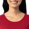 imageFruit of the Loom Womens Sueded Jersey Crew Top and Fleece Pant Sleep SetRedWinter Fairisle