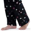 imageFruit of the Loom Womens Sueded Jersey Crew Top and Fleece Pant Sleep SetRoyal BerryMulti Dots