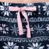 imageFruit of the Loom Womens Sueded Jersey Crew Top and Fleece Pant Sleep SetSoft PinkFairisle