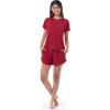 imageFruit of the Loom Womens BeyondSoft Sleep Tee and Shorts Set Radiant Red 2X