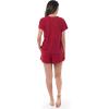 imageFruit of the Loom Womens BeyondSoft Sleep Tee and Shorts Set Radiant Red 2X