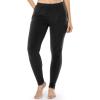 imageFruit of the Loom Womens Stretch Fleece Lined Thermal Long Johns Underwear SetBlack