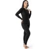 imageFruit of the Loom Womens Stretch Fleece Lined Thermal Long Johns Underwear SetBlack
