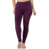 imageFruit of the Loom Womens Stretch Fleece Lined Thermal Long Johns Underwear SetPlum