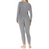 imageFruit of the Loom Womens Stretch Fleece Lined Thermal Long Johns Underwear SetSlate Grey