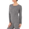 imageFruit of the Loom womens Micro Waffle Premium Thermal Underwear Tee ShirtSmoke HeatherSmoke Heather
