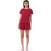 imageFruit of the Loom Womens BeyondSoft Sleep Tee and Shorts Set Radiant Red 2X