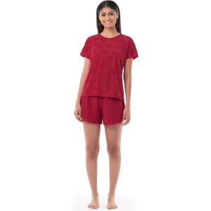 imageFruit of the Loom Womens BeyondSoft Sleep Tee and Shorts Set Radiant Red 2X