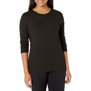 imageFruit of the Loom womens Micro Waffle Premium Thermal Underwear Tee ShirtBlack