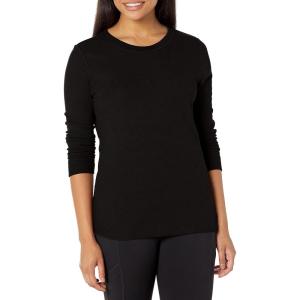 imageFruit of the Loom womens Micro Waffle Premium Thermal Underwear Tee ShirtBlackBlack
