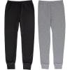 imageFruit of the Loom Girls Premium 2Pack Thermal Waffle BottomBlack  Grey