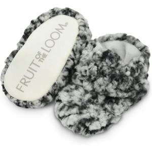 imageFruit of the Loom Cozy Thermal Wrap Booties with NonSkids for Baby Girls Boys UnisexMidnight