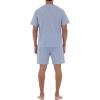 imageFruit of the Loom Mens Broadcloth Short Sleeve Pajama SetBlue Stripe