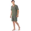 imageFruit of the Loom Mens Broadcloth Short Sleeve Pajama SetGreen
