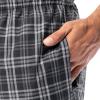 imageFruit of the Loom Mens Jersey Henley Top and Broadcloth Pant Sleep Pajama SetBlackBlack Plaid