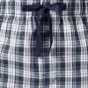 imageFruit of the Loom Mens Jersey Henley Top and Broadcloth Pant Sleep Pajama SetNavyGreen Plaid