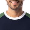 imageFruit of the Loom Mens Jersey Henley Top and Broadcloth Pant Sleep Pajama SetNavyGreen Plaid