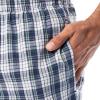 imageFruit of the Loom Mens Jersey Henley Top and Broadcloth Pant Sleep Pajama SetNavyGreen Plaid